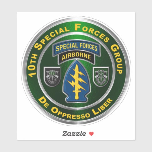 10e Luchtlandingstroepen Sticker (Vel)