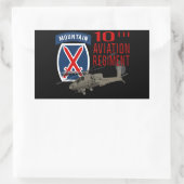 10e luchtvaartregeling - Apache Rechthoekige Sticker (Tas)