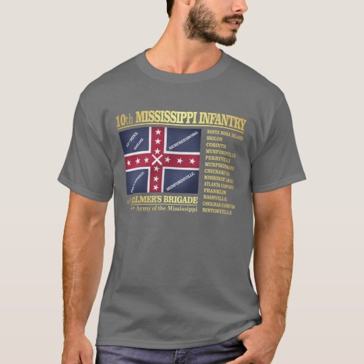 10e Mississippi Infantry (BA2) T-shirt (Voorkant)