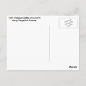 10E MONUMENT MASSACHUSETTS BRIEFKAART (Achterkant)