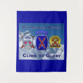 10e Mountain Division Design Wandkleed (Voorkant)