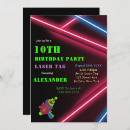 10e Neon Birthday Laser Label Party