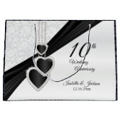 10e onyx en Jubileum met witte bruiloft - Groot Large Cadeautasje (Voorkant)