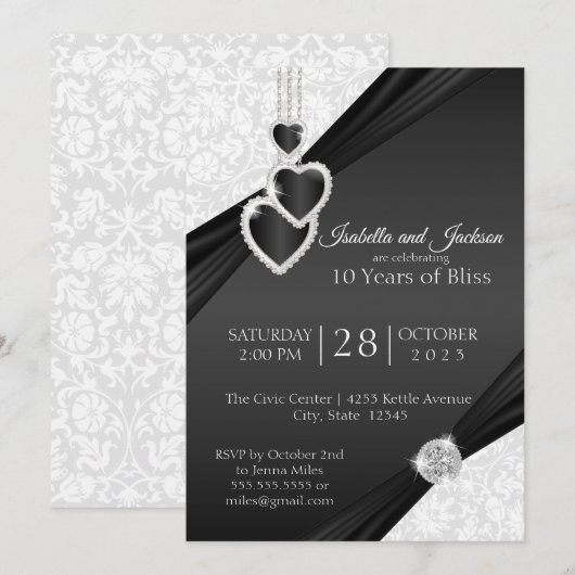 10e onyx-Jubileum Kaart (Voorkant / Achterkant)