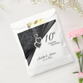 10e onyx Wedding Jubileum Favor Bag Bedankzakje (Gezegeld)