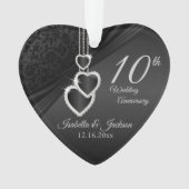 10e onyx Wedding Jubileum Keepomwille Design 2 Ornament (voorkant)