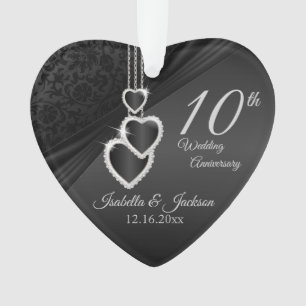 10e onyx Wedding Jubileum Keepomwille Design 2 Ornament