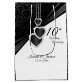 10e onyx Wedding Jubileum - Medium Cadeauzakje (Achterkant)