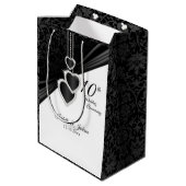 10e onyx Wedding Jubileum - Medium Cadeauzakje (Achterkant Gekanteld)