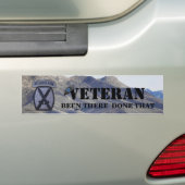 10e pleister voor de bergdivisie bumper sticker (Op auto)