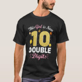 10e py Dit is nu 10 dubbele cijfers T-shirt (Voorkant)