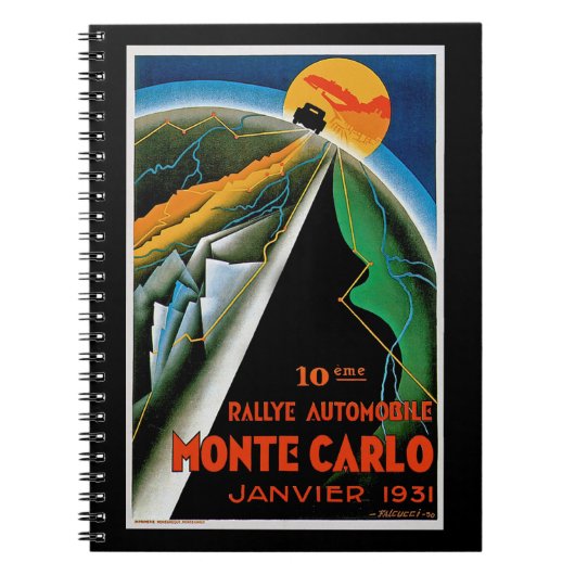 10e Rallye Automobile de Monte Carlo Notitieboek (Voorkant)