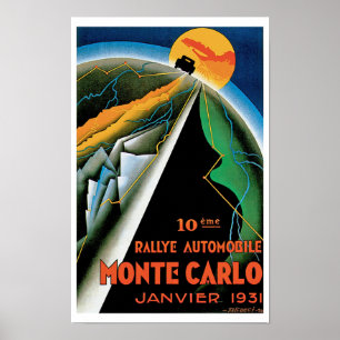 10e Rallye Automobile de Monte Carlo Poster