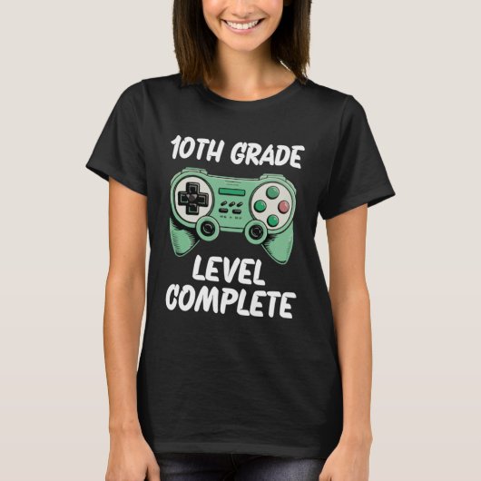 10e rang niveau voltooid t-shirt (Voorkant)