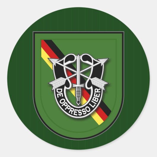 10e SFG-A 7 Duitsland Ronde Sticker (Voorkant)
