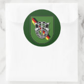 10e SFG-A 7 Duitsland Ronde Sticker (Tas)