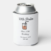 10e shake 10e gelukkige verjaardag milkshake krabb blikjeskoeler (Blikje Achterkant)