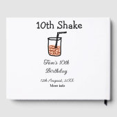 10e shake 10e gelukkige verjaardag milkshake krabb gastenboek (Achterkant)