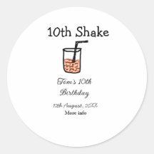 10e shake 10e gelukkige verjaardag milkshake krabb