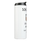 10e shake 10e gelukkige verjaardag milkshake krabb thermosbeker (Gedraaid links)