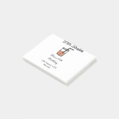 10e Shake 10e verjaardag milkshake krabbel  Post-it® Notes (Schuin)
