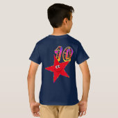 10e Shirt Rode ster (Achterkant volledig)