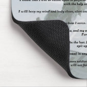 10e Special Forces Creed veteranen Mousepad Muismat (Hoek)