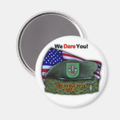 10e Special Forces Groene Barets Vets Magnet (Voorkant / Achterkant)