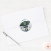 10e Special forces Groene Baretten veteranen flash Ronde Sticker (Envelop)