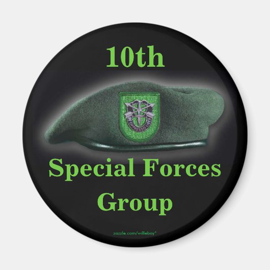 10e Special Forces Groep Moeder Vets Magnet Vrouw  (Voorkant)