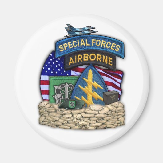 10e Special Forces Groep veteranen Vets Irak Magne Magneet (Voorkant)
