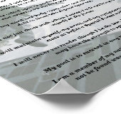 10e Special Forces Groep Vets Creed Print (Hoek)