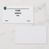 10e Special Forces Groep Vets Flash visitekaartje (Voorkant / Achterkant)