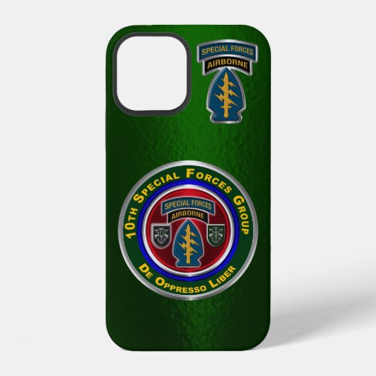 10e Special Forces Group Airborne Gepersonaliseerd iPhone Hoesje (Achterkant)