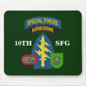10E SPECIALE FORCES GROEP MOUSEPAD MUISMAT (Voorkant)