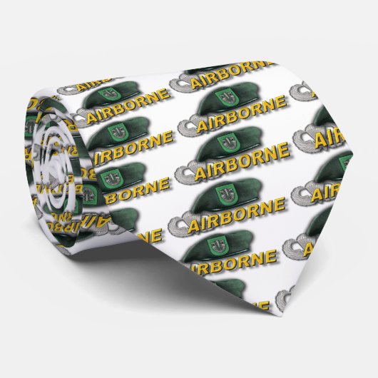 10e speciale troepenmacht groene berets flash vete stropdas (Opgerold)