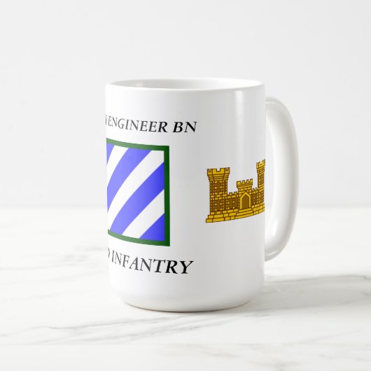10E TECHNISCHE BN 3D INFANTRY-AFDELING KOFFIEMOK (Voorkant rechts)