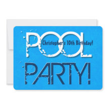 10e Tien Verjaardag Pool Party Save the Date P02Z