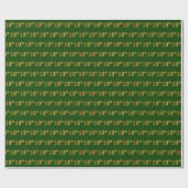 10e (tiende) gebeurtenis groen Faux Gold Cadeaupapier (Vlak)