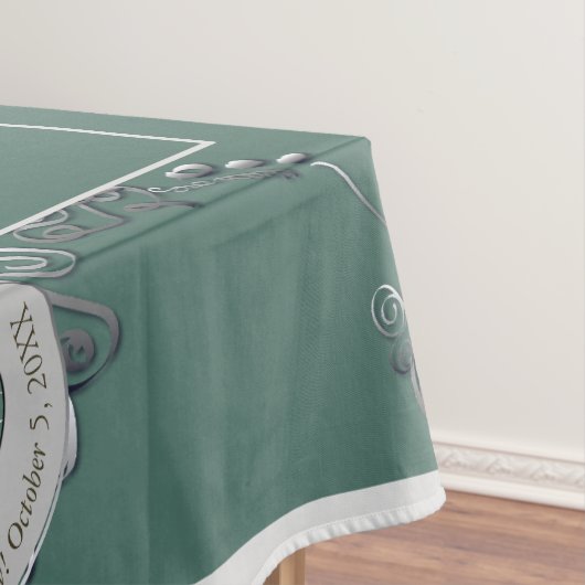10e Tin Bruiloft Jubileum Tafelkleed (Voorbeeld)