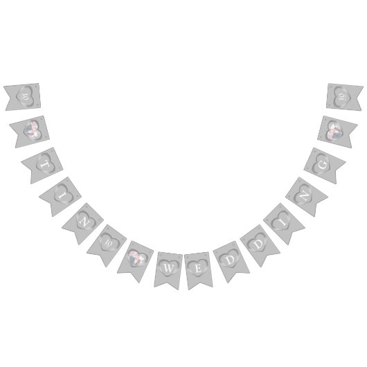 10e tin bruiloft verjaardag gepersonaliseerde foto vlaggetjes (Alle)