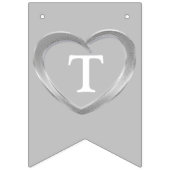 10e tin bruiloft verjaardag gepersonaliseerde foto vlaggetjes (Derde vlag)