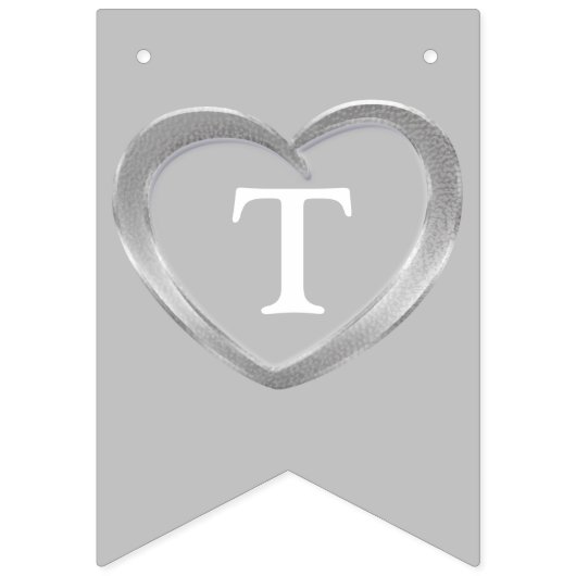 10e tin bruiloft verjaardag gepersonaliseerde foto vlaggetjes (Derde vlag)