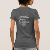 10e Tin Wedding Jubileum 3D Heart Emblem T-shirt (Achterkant)