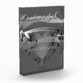 10e Tin Wedding Jubileum 3D Heart Honor Fotoblokken (Links)