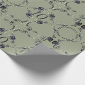 10e Tin Wedding Jubileum Roos Harten Cadeaupapier (Hoek)