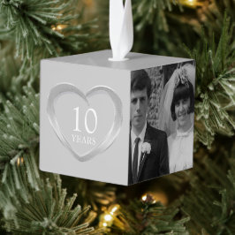 10e tinent jubileum hart nu en dan foto decoratie