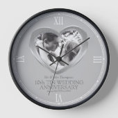 10e tinnen huwelijksjubileum aangepaste foto hart (Voorkant)