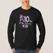 10e tot de eenhoorn Kind bday T-shirt (Voorkant)