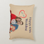 10e trouwdag accent kussen (Achterkant (Verticaal))